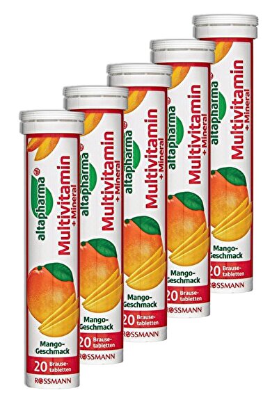 Altapharma أقراص تذوب في الماء 20 عبوة فيتامينات متعددة + معدنية (5 قطع)