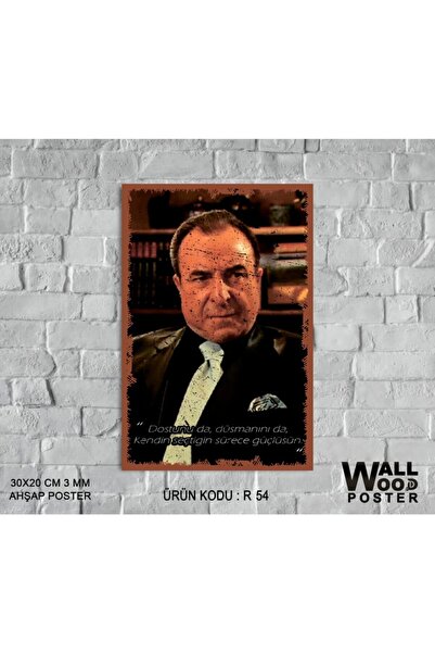 Deryalar Tablo Kurtlar Vadisi Mehmet Karahanlı Ahşap Retro Poster A + Kalite ...