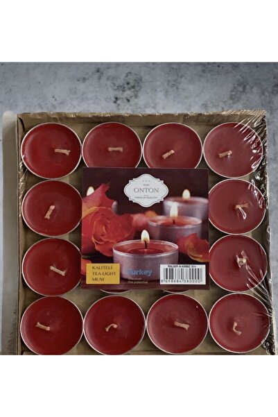 Genel Markalar Onton Tealıght Mum 16’lı Bordo
