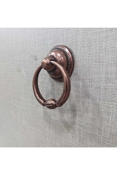 ARON (5 ADET) Küçük Halka Sarkaç Kulp Antik Bakır Mobilya Vestiyer Mutfak Dolap Kapak Kulbu