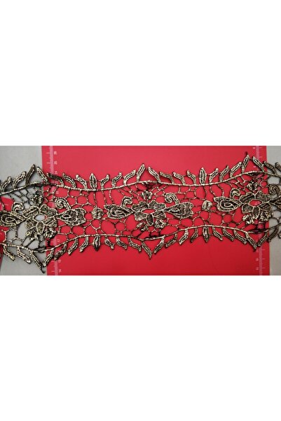 DUAYEN Altın Varak Baskılı Güpür 1 Metre