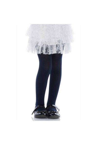 First Navy Blue Children's Cotton & Lycra Seamless Pantyhose