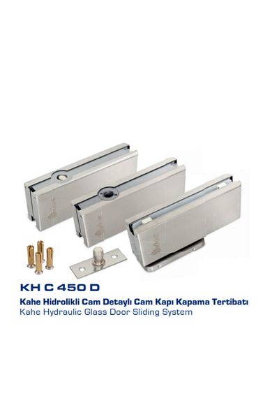 KAHE Pneumatic Hydraulic Glass Door Hinge - Detailed