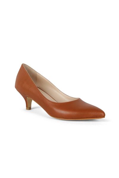 KARVENSHOES Мини обувки на ток от четкана кожа 1408 Stiletto в бежово