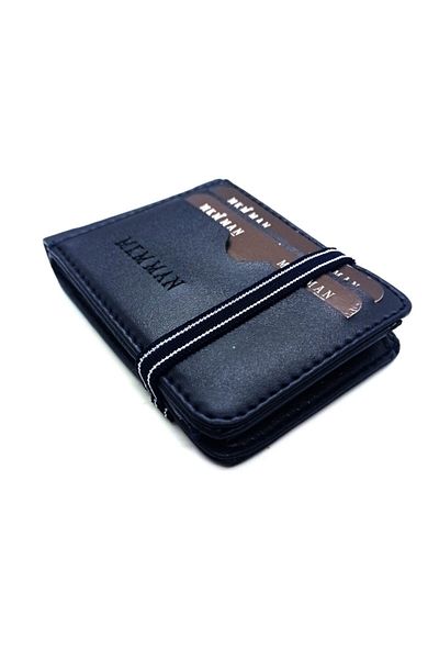 MKM MAN Men's Navy Blue Card Holder and Wallet