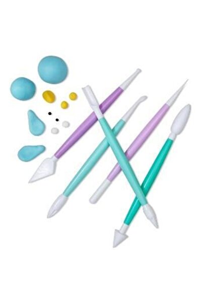 Bifirsat Candy Cookie Dough Shaping Set Set with 16 Different Tips