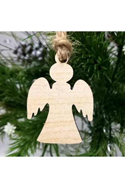 Lora Davet Новорічні прикраси з дерева МДФ (6 ШТ.) Білі - 16205