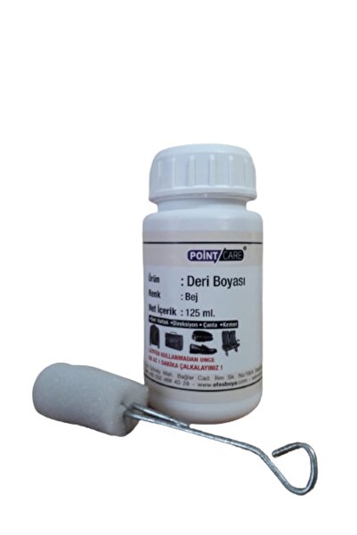 A POINT Point Care Bej Deri Mont Döşeme Çanta Ayakkabı Boyası