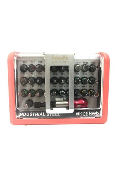 Kwb Bit Set 32 Pieces Industrial Steel-Professional Use