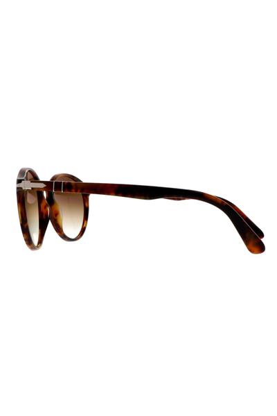 Persol 3171s 108 51 52 Yuvarlak Kahverengi Renkli Unisex Güneş Gözlüğü