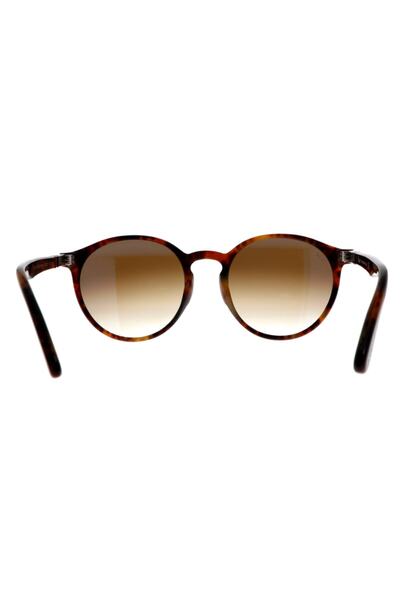 Persol 3171s 108 51 52 Yuvarlak Kahverengi Renkli Unisex Güneş Gözlüğü