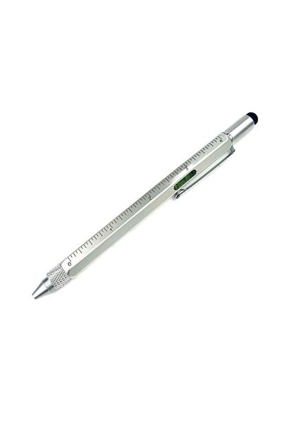 Baypen Engineer Pen with Ruler, Screwdriver, Spirit Level Tablet Compatible Special Boxed Metal Ballpoint Pen