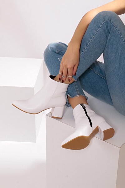 Night Shoes Kadın Beyaz Bot