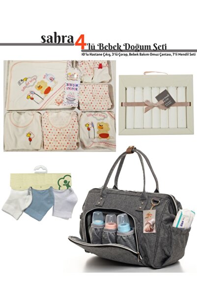 Sahra 4'lü Büyük Hastane Çıkış Ve Doğum Seti(10’lu Hastane Çıkış-bebek Bakım ...