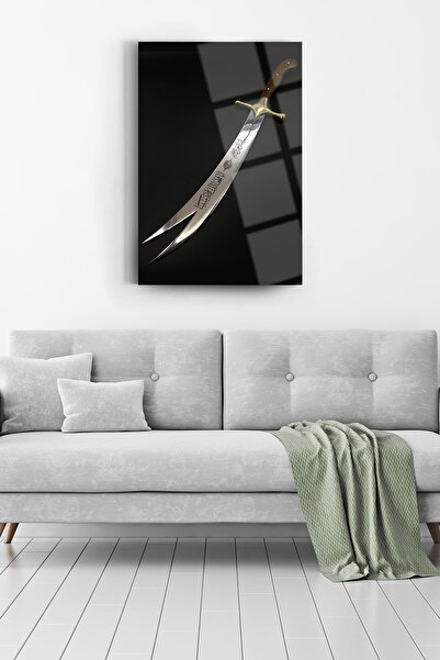 SRD Concept Hz Ali'nin Kılıcı 1 Zülfikar Cam Tablo-dini Tablo-islami Tablo