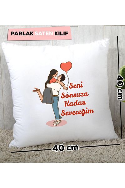 Hedizu I Will Love Forever Gift Pillow for Lover