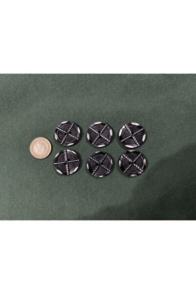 e tuhafiye 24 de bucăți buton negru