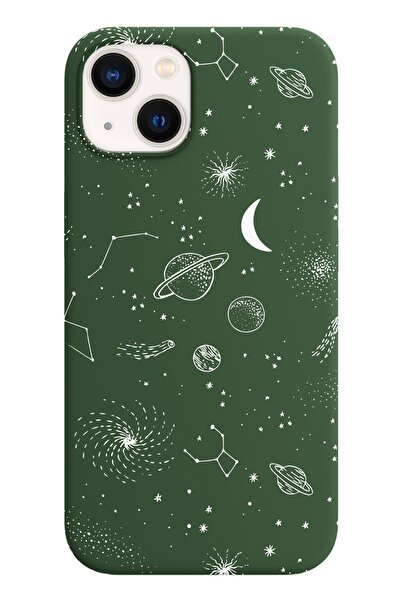 shoptocase Iphone 13 Lansman Güneş Sistemi - 2 Desenli Telefon Kılıfı