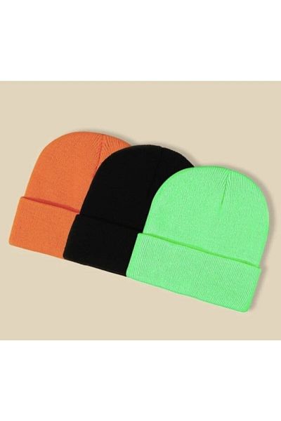 laviyonsa 3-Piece Basic Winter Unisex Beanie
