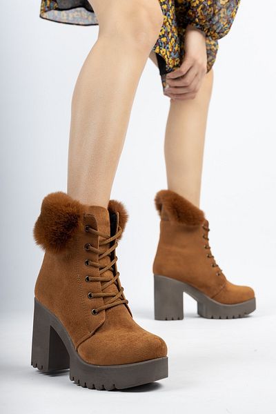 Moda Değirmeni Women's High-Sole Boots Md1098-116-0001