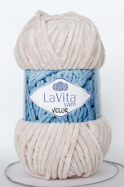 LaVita Yarn Velur Baby Kadife Ip Amigurumi El Örgü Ipi Taka Yarn (4140-toz Pembe)