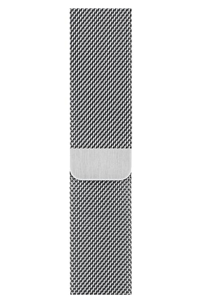 MORTY Apple Watch 1 2 3 4 5 6 7 Se 42 Mm/44 Mm/45 Mm Hasır Örgü Metal Milano ...