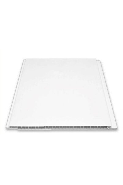 SerProfil Düz Beyaz Plastik Pvc Duvar Tavan Lambiri / 30 Adet 20cm X 2 Metre ...