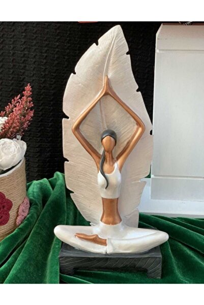 HDaksesuar Yoga Yapan Kadın Dekoratif Biblo