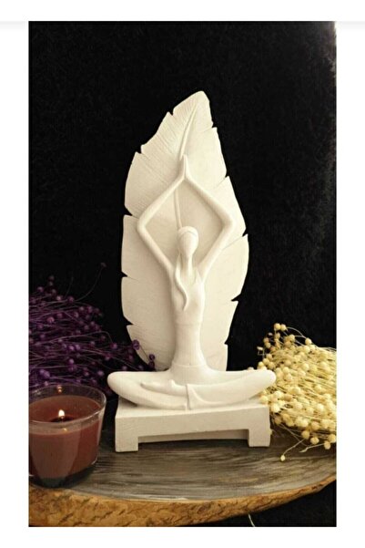 Yoga Yapan Kız Dekoratif Biblo Ham Obje
