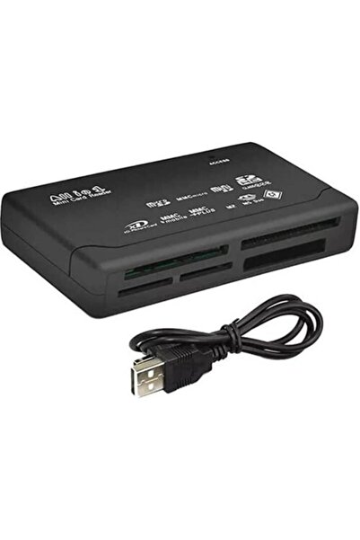 Brs Usb Çoklu Kart Okuyucu Hub Micro Sd Xd Mmc Ms Cf Tf Mini M2 Combo
