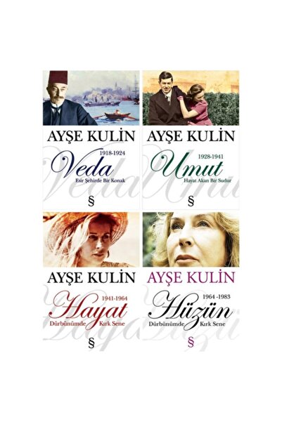 Everest Yayınları Veda - Umut - Hayat - Hüzün - Ayşe Kulin 4 Kitap Set