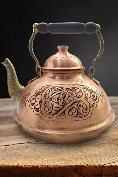 Genel Markalar Özel Yapım El Işlemesi Bakır Demlik Kalın Ağır