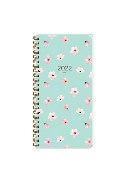 KESKİN COLOR Αιχμαλωτή 8x16 Weekly Spiral Pocket Agenda Water Green