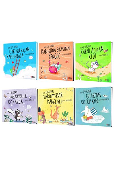 Genel Markalar Ezo Sunal Uykusu Kaçan Kaplumbağa – Kabuğuna Sığmayan Yengeç – Karnı Acıkan Kedi +3 Kitap