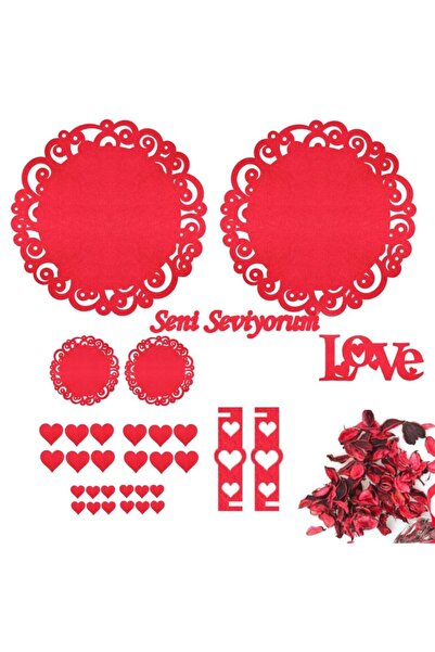 Lora Davet Фетрові новорічні прикраси (1 ШТ.) Червоні - 16071