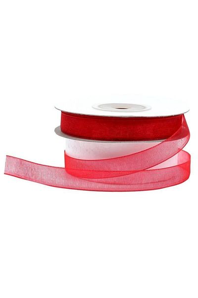 parti sürprizi Red Color Organza Ribbons 1 Piece