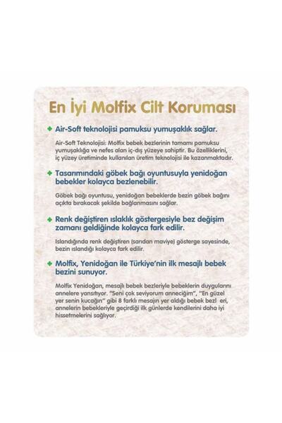 Molfix Bebek Bezi Yenidoğan Fırsat Paketi 1 Beden 2-5 Kg 88 Adet