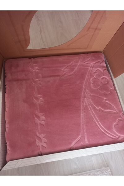 Merinos Embos Tek Kişilik Battaniye 160x220 Gül Kurusu