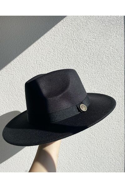 So Wow Black Belted Hat