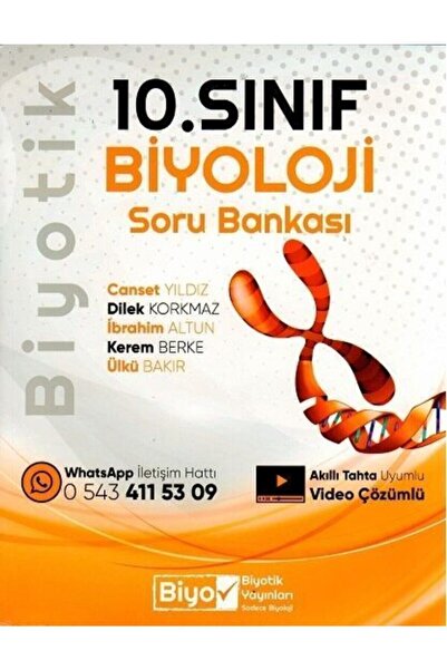 Biyotik Yayınları 2026 10. Sınıf Biyoloji Biyotik Soru Bankası / Kolektif / B...