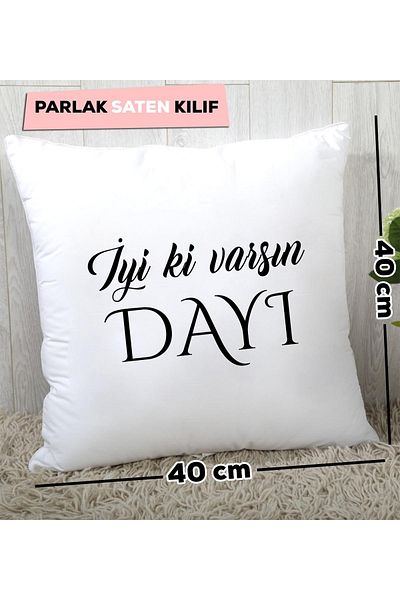Hedizu Happy Birthday Gift Pillow for Uncle