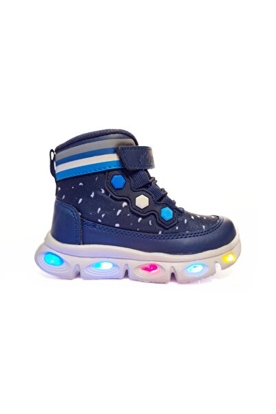 Vicco Toddlers Bebe Çocuk Işıklı Pyhlon Kışlık Lacivert Bot