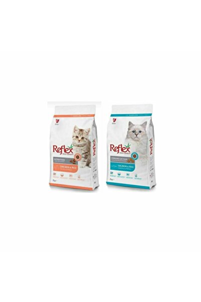 Reflex Kitten Yavru Kedi Maması 2 Kg + Kısırlaştırılmış Yetişkin Kedi Maması 2 Kg