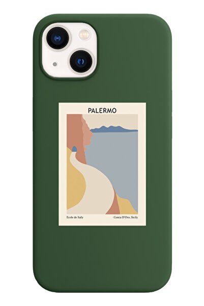 shoptocase Iphone 13 Lansman Palermo Desenli Telefon Kılıfı