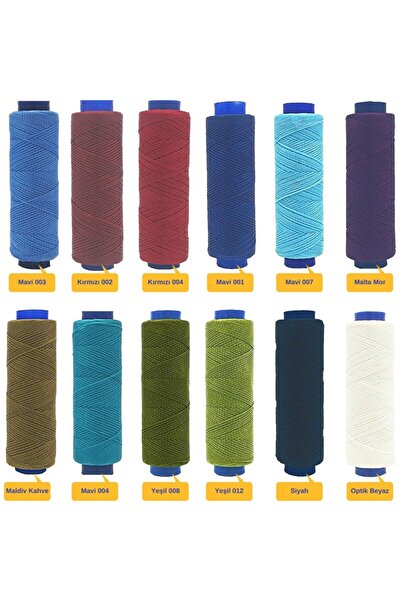 ipekbazaar Aker Mumlu Ip 1mmx100mt Mumlu Iplik Takı Deri Hobi Saraç Ipliği Çanta Ipi Kırmızı 004