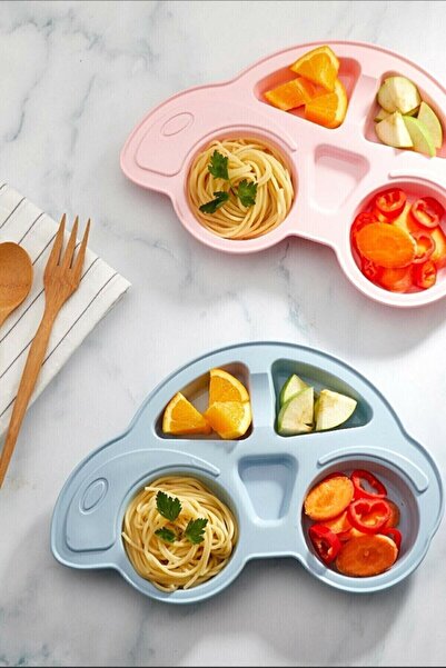 TİNEKE Araba Model Çocuk Mama Tabağı Mavi 108