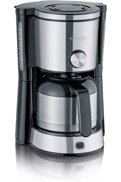 Severin KA 4845 1000W 1250ml Μαύρο Ανοξείδωτο