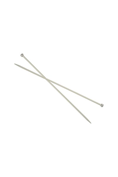 BenimMarifetlerim أسياخ محبوكة بيضاء عادية مقاس 3.5