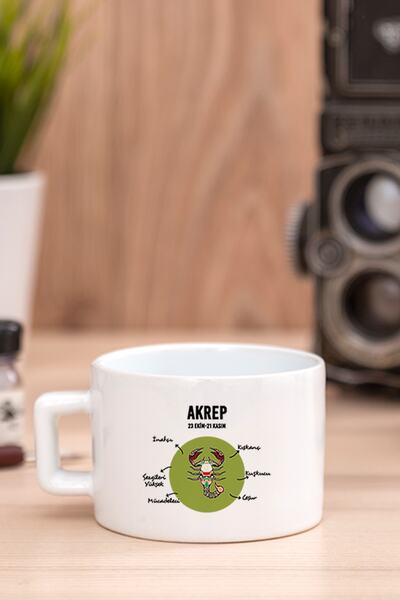 Procity Akrep Burcuna Hediye Seramik Fincan