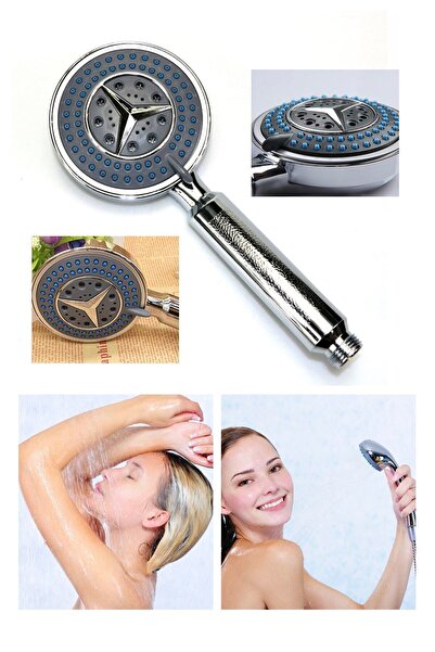Vi Caro Tiger Terapi Duş Başlığı 3 Fonksiyonlu Masajlı Duş Başlığı